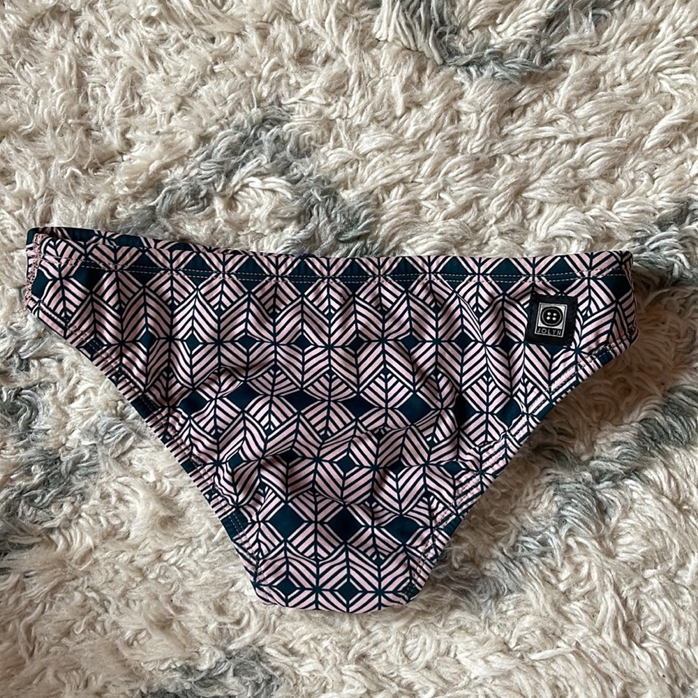 Jolyn Andy Bikini Bottoms Small Geometric Print